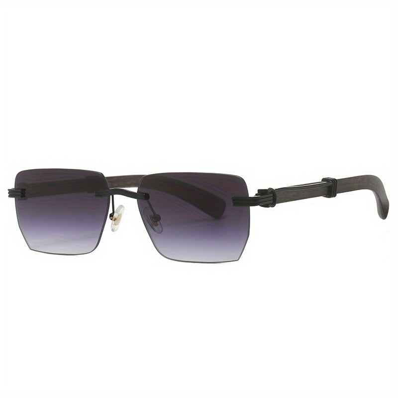 Square Rimless Sunglasses Gradient UV400