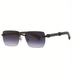 Square Rimless Sunglasses Gradient UV400