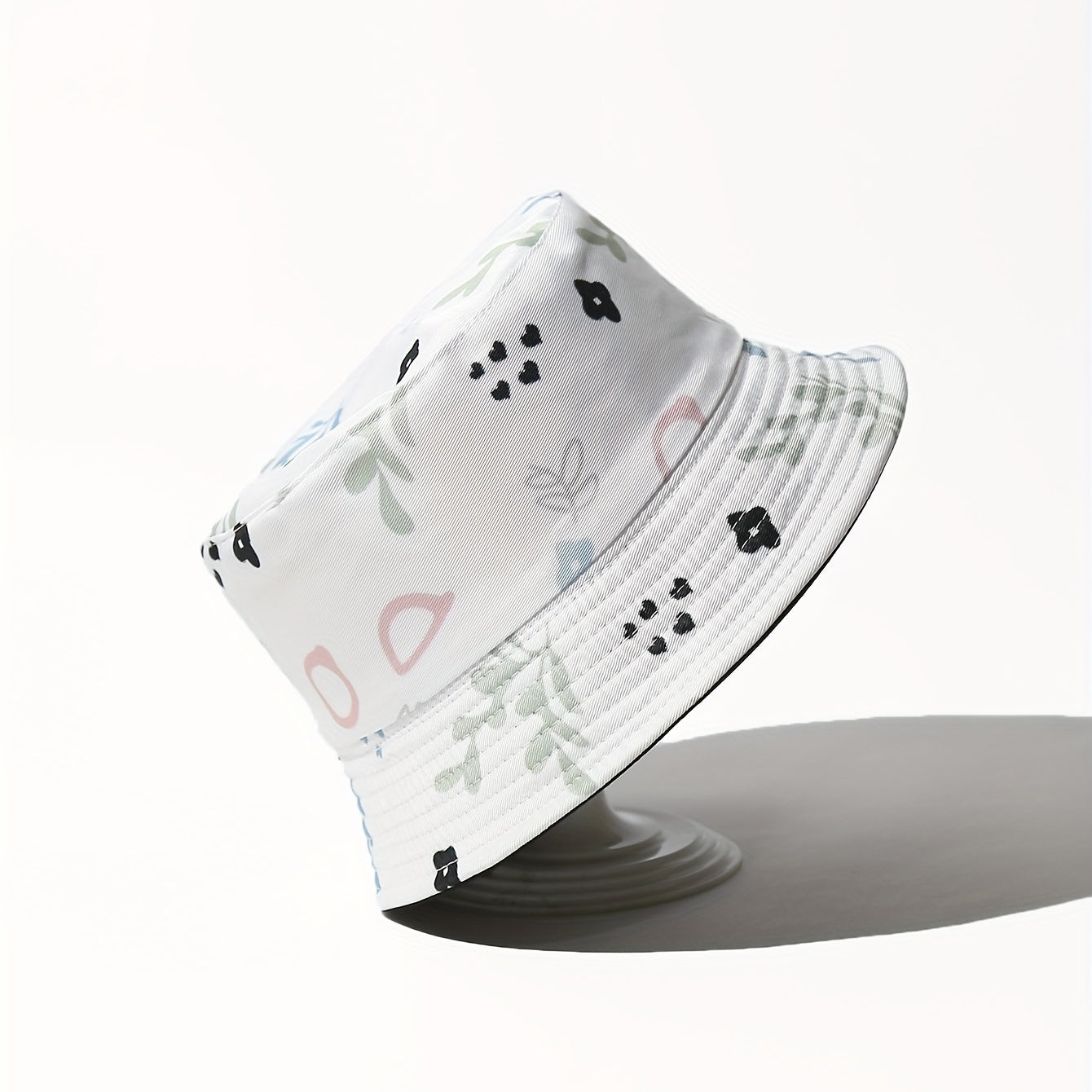 Kids Sunshade Bucket Hat Patterned Double-Sided Outdoor Travel Vacation