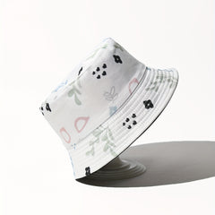 Kids Sunshade Bucket Hat Patterned Double-Sided Outdoor Travel Vacation