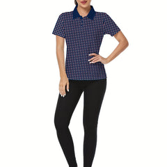 Women's Collared Golf Shirt Short Sleeve Polo
