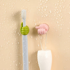 10pcs PVC Thumb Wall Hooks Funny Cord Holders For Cables