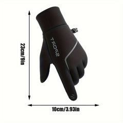 Reflective Waterproof Skiing Gloves Non Slip Touch Screen Gloves