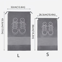 5pcs Portable Drawstring Shoe Storage Bags for Travel