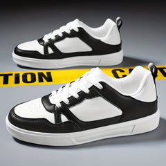 Men's Skate Shoes Lace-Up Sneakers with Good Traction