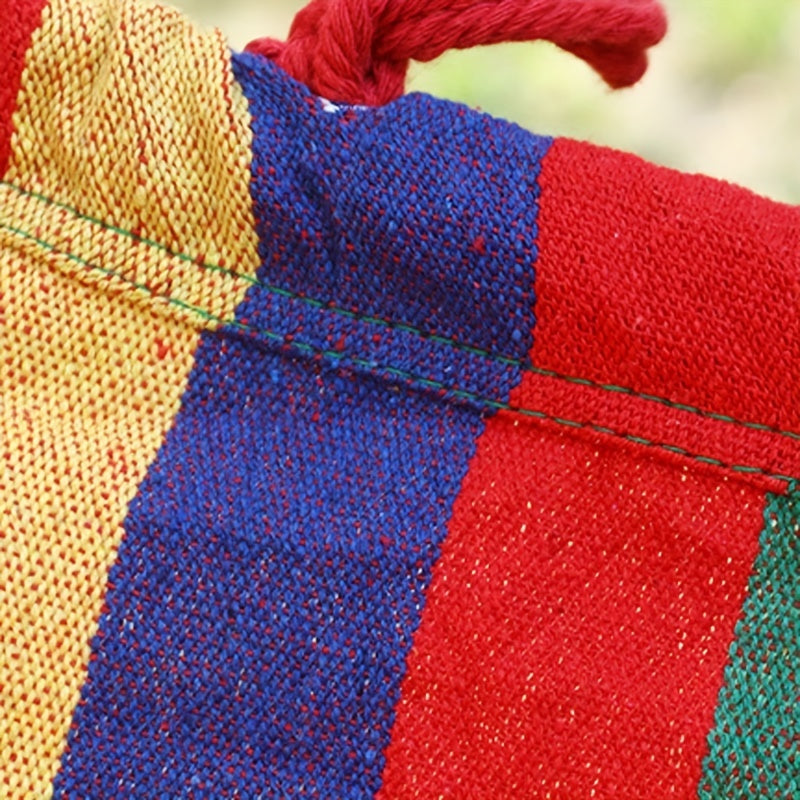 Portable Colorful Canvas Hammock for Camping and Beach Play