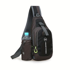 Waterproof Chest Bag with Bottle Holder for Outdoor Activities