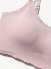 3pcs Wireless Push Up Bras Scallop Trim Intimates Lingerie