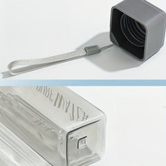 Square Water Cup Portable Leakproof Heat Resistant Plastic Bottle