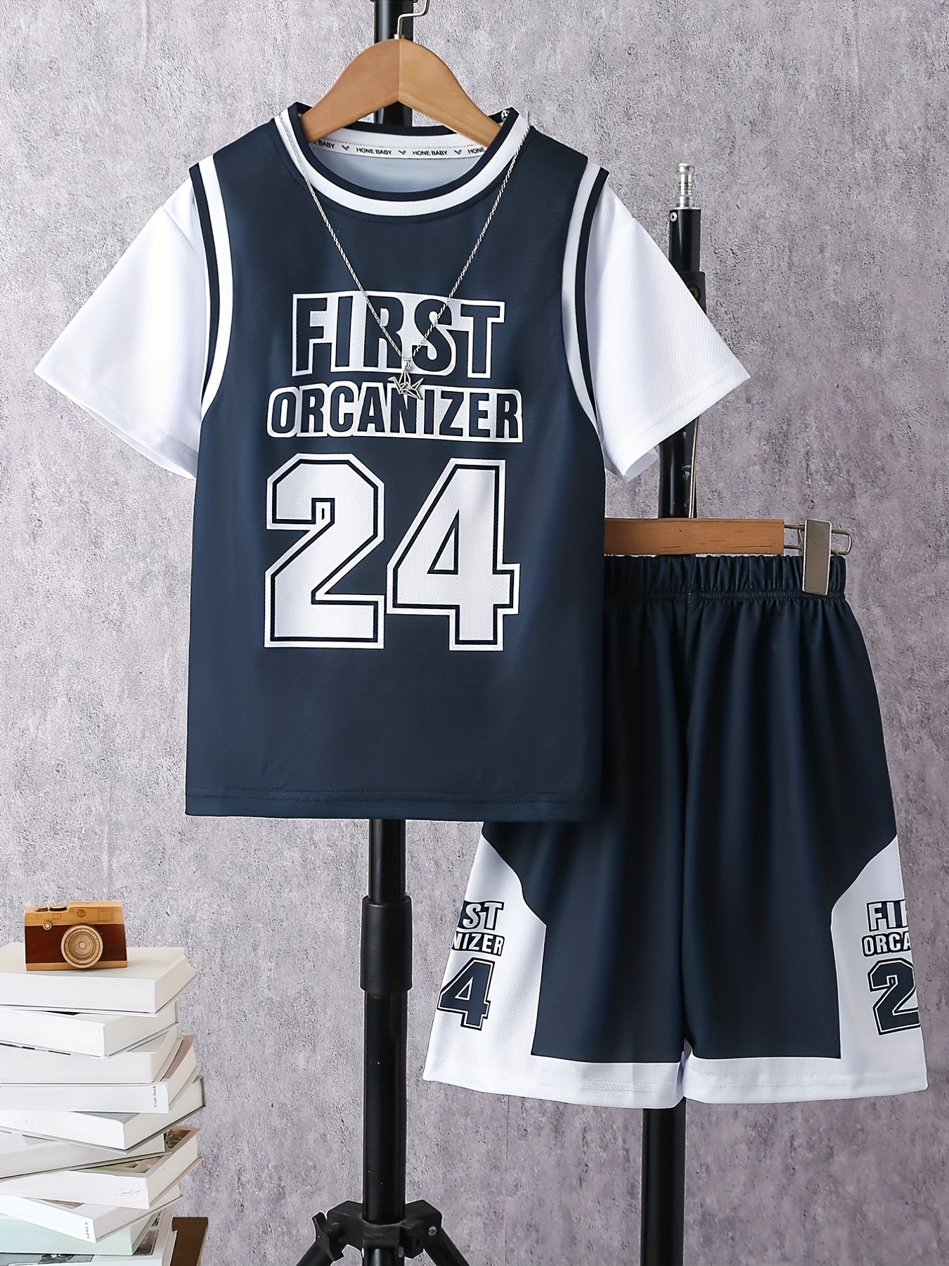 Boys Basketball Tracksuit Set - First Organizer 24 Print