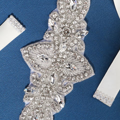 Crystal Wedding Belt Rhinestone Bridal Sash for Bride Dress
