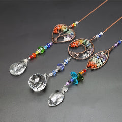1pc Christmas Crystal Hanging Decoration Window Car Decoration