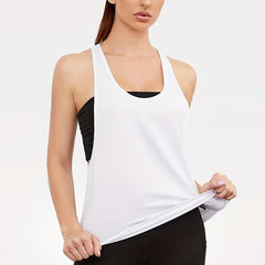 Solid Sports Fitness Running Tank Top Sleeveless Shirts