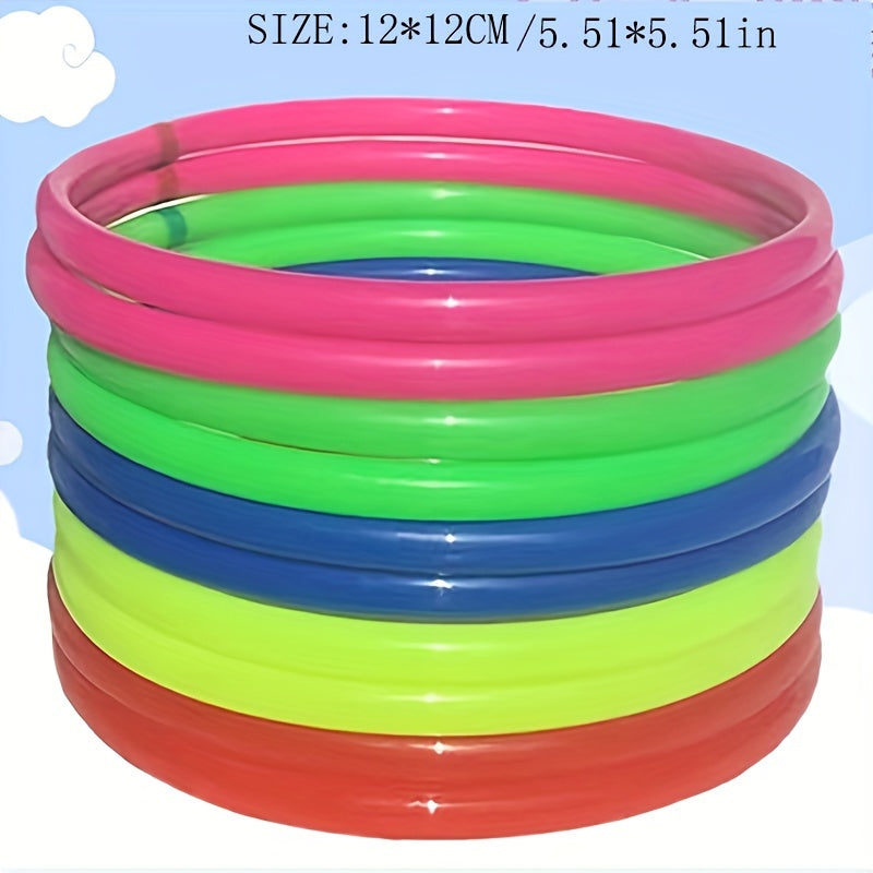 10pcs Throwing Rings Outdoor Yard Throwing Games Supplies