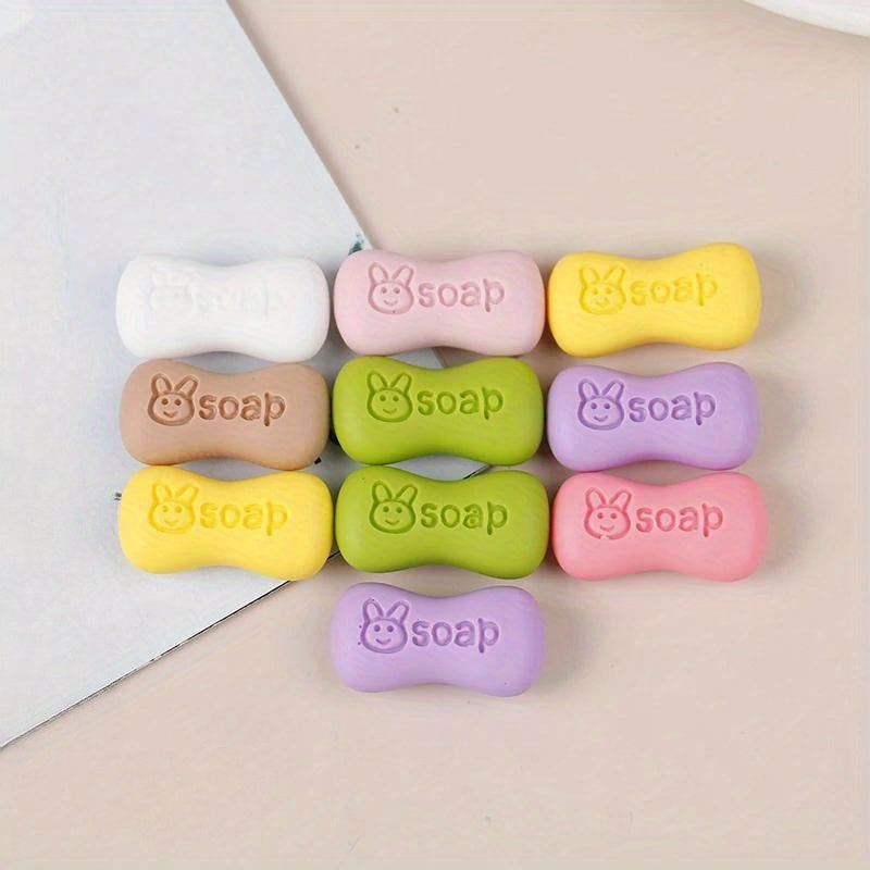 6 Pack Mixed Dollhouse Soaps PVC 14 Age Decorative Bathroom Accessories