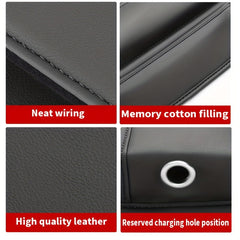 2pcs PU Leather Car Slit Storage Box Car Storage Bag