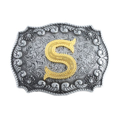 Western Cowboy Letter S Belt Buckle Personalised Casual