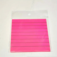 50 Sheets Fluorescent Transparent Sticky Notes Lined Waterproof Label Paper