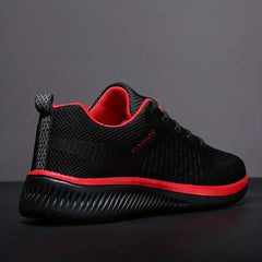 Men's Lace Up Mesh Sneakers Lightweight Breathable Running Shoes