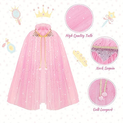 Rainbow Princess Dress Costume Party Cosplay Dress Up Supplies
