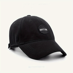 Unisex Sunshade Wide Brim Baseball Cap with Letter Embroidery