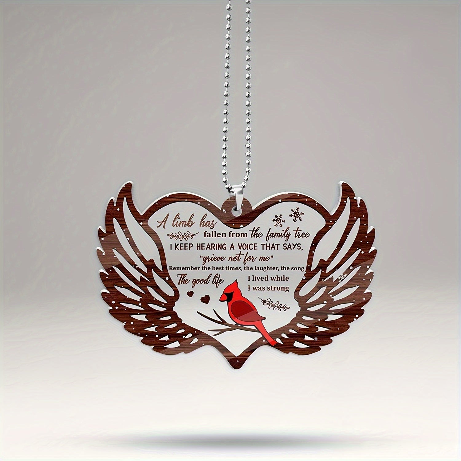 Love Acrylic Pendant Car Rearview Mirror Decoration