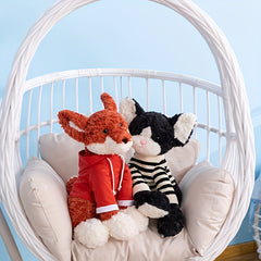 Animal Plush Toys Fox Cat Dog for Room Decoration