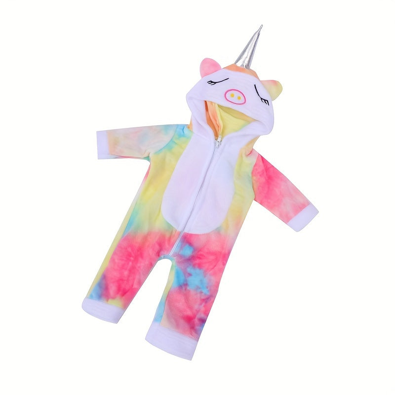 Unicorn Baby Doll Onesie Fits 16-18 Inch Dolls