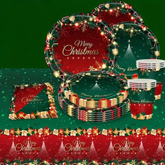Snowflake Christmas Tablecloth for Party Decor