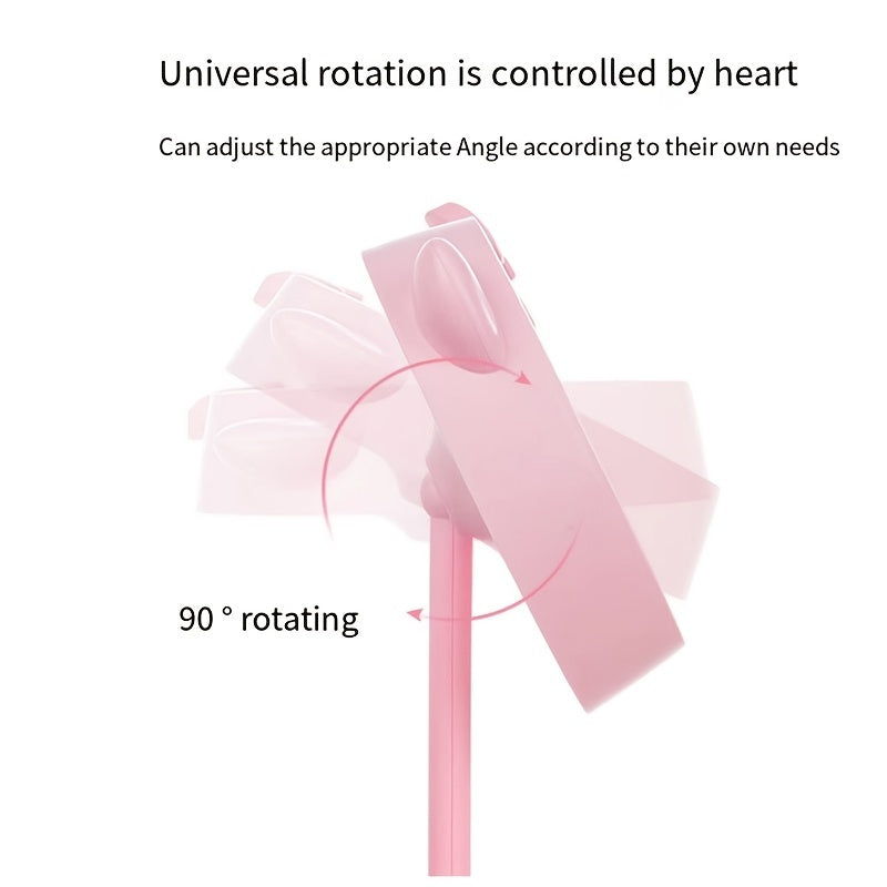 LED Lighted Makeup Cat Mirror with USB Type, Pink