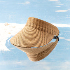 Adjustable Buckle Straw Hat for Summer Sun Protection