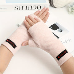 Warm Half Finger Gloves for Men & Women - Thickened Velvet Wrist Warmer