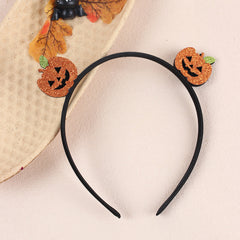 Halloween Headband Glitter Pumpkin Ghost Skull