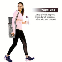 Yoga Mat Bag With Large Pocket And Zipper Pocket