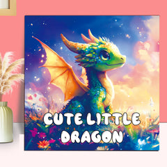 Dragon Adult Coloring Book, 20 Pages, Relaxing Drawing Book for Holidays