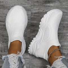 Women's Mesh Breathable Thick Bottom Sneakers Comfortable Non slip Low Top