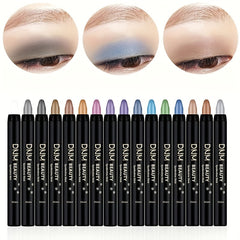 16-Color Eyeshadow Stick Pearly & Matte Highlighting Pen