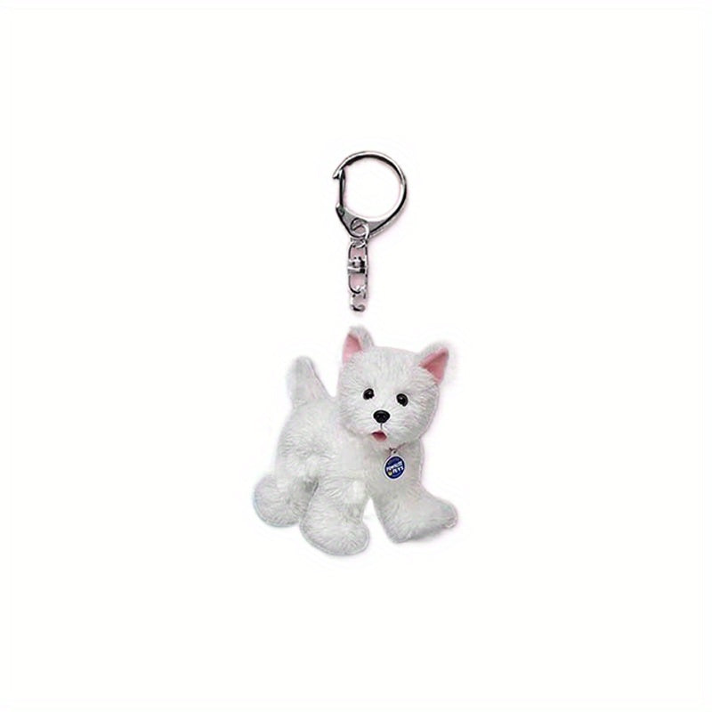 Y2k Style Dog Keychain Acrylic Puppy Pendant for Women Teen Girl Charm