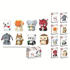 Animal Shaped Block Toys for Desktop Decoration, Birthdays, Christmas