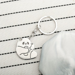 Cartoon Panda Keychain Bag Ornaments Gift Car Key Ring Charms