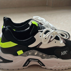 Men's Chunky Lace-up Sneakers Shock Absorbing Athletic Dad Shoes