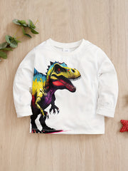 Kids Dinosaur Print Long Sleeve T-shirt