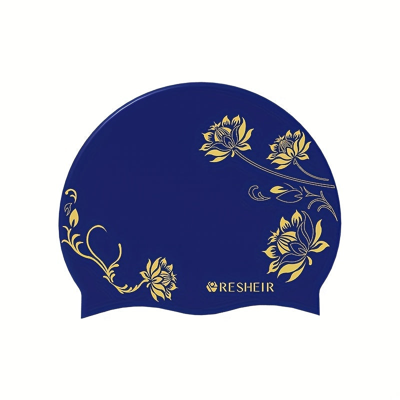 Silicone Swimming Cap Waterproof Anti-slip Elastic Swimming Accessories