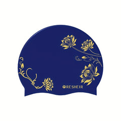 Silicone Swimming Cap Waterproof Anti-slip Elastic Swimming Accessories