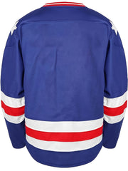 Men's Stripe Long Sleeve Ice Hockey Jersey Retro Classic Embroidery