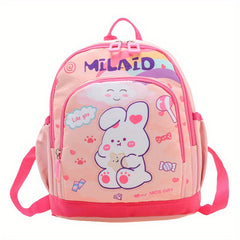 Kindergarten School Bag for 3-5yr Boys and Girls, Lightweight Cartoon Rabbit Bag