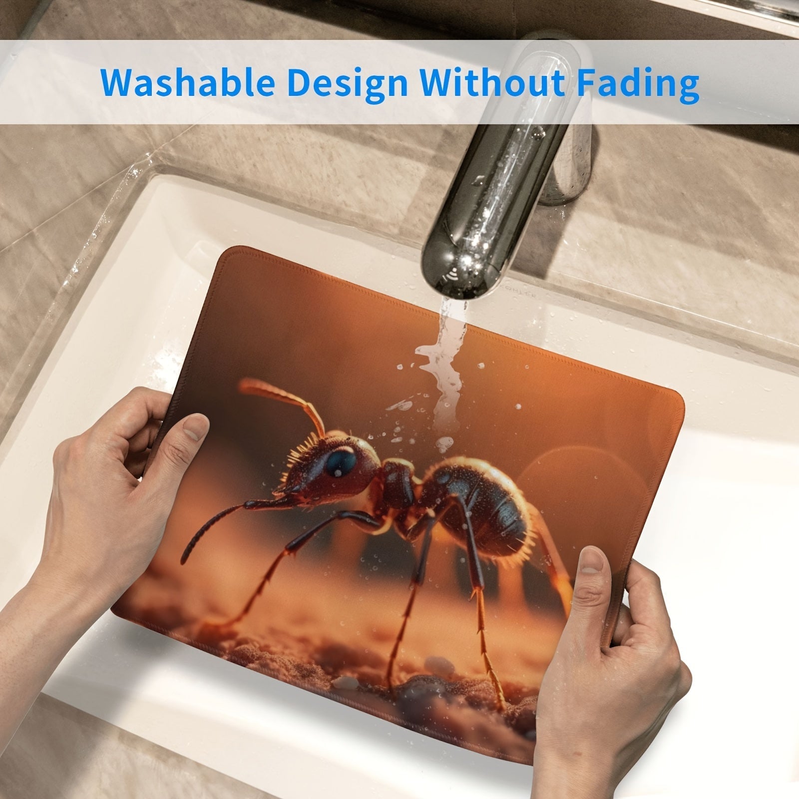 Small Ant Pattern Gaming Mouse Pad 20x24cm