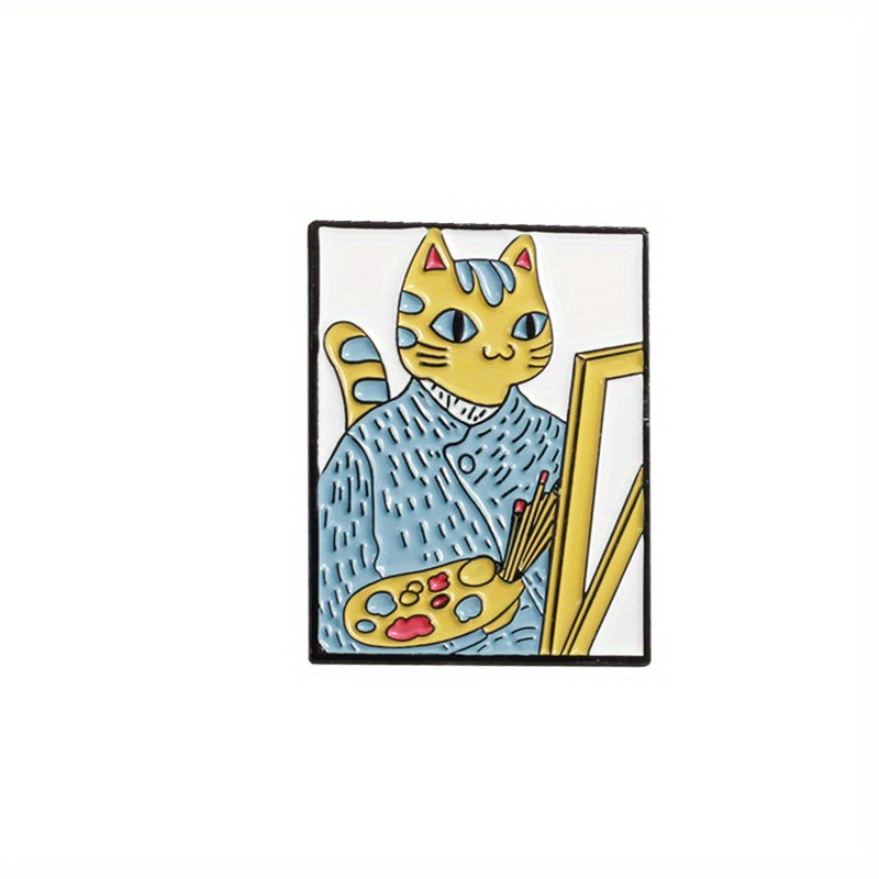Cute Cartoon Cat Brooch for Kids - Fashionable Accessory