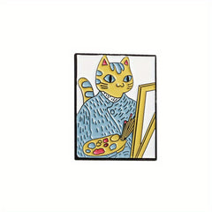 Cute Cartoon Cat Brooch for Kids - Fashionable Accessory