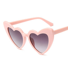 Heart Sunglasses Metal Large Frame Sunscreen Glasses